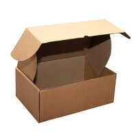 Die Cut Corrugated Box - Corrugated Board, 12x6x3 Inches, Brown Matte Finish | Customizable Shape, Color, Logo Design, Offset Printing Options