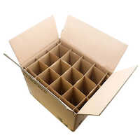 220 Gsm Corrugated Wi Ne Bottle Packaging Box - Color: Brown