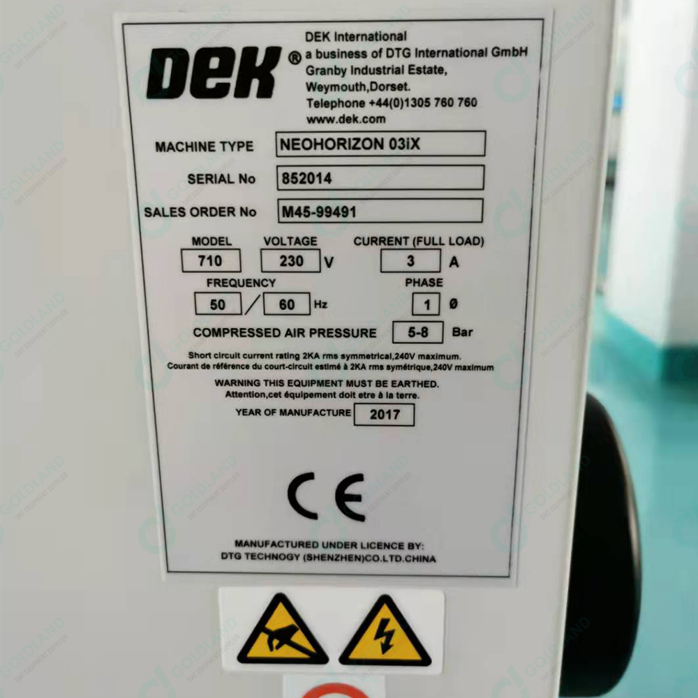 DEK HORIZON 03IX SMT Paste Printer - Precision Stencil Printing for PCB Assembly & Quality Control