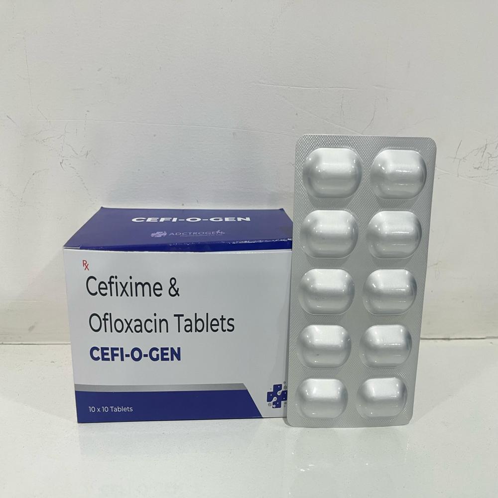 Cefixime And Ofloxacin Tablets - 500 Mg Dosage, 10 X 10 Pieces Pack | Suitable For All, Store In Dry Place, Effective For Bacterial Infections