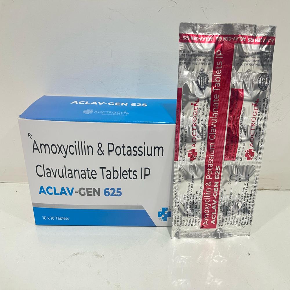 Amoxycillin And Potassium Clavulanate Tablets Ip - 625 Mg, Solid Tablets , Suitable For All Individuals, Dosage As Per Healthcare Professional Guidance, Pack Of 10 X 10 Pieces, Store In Dry Place