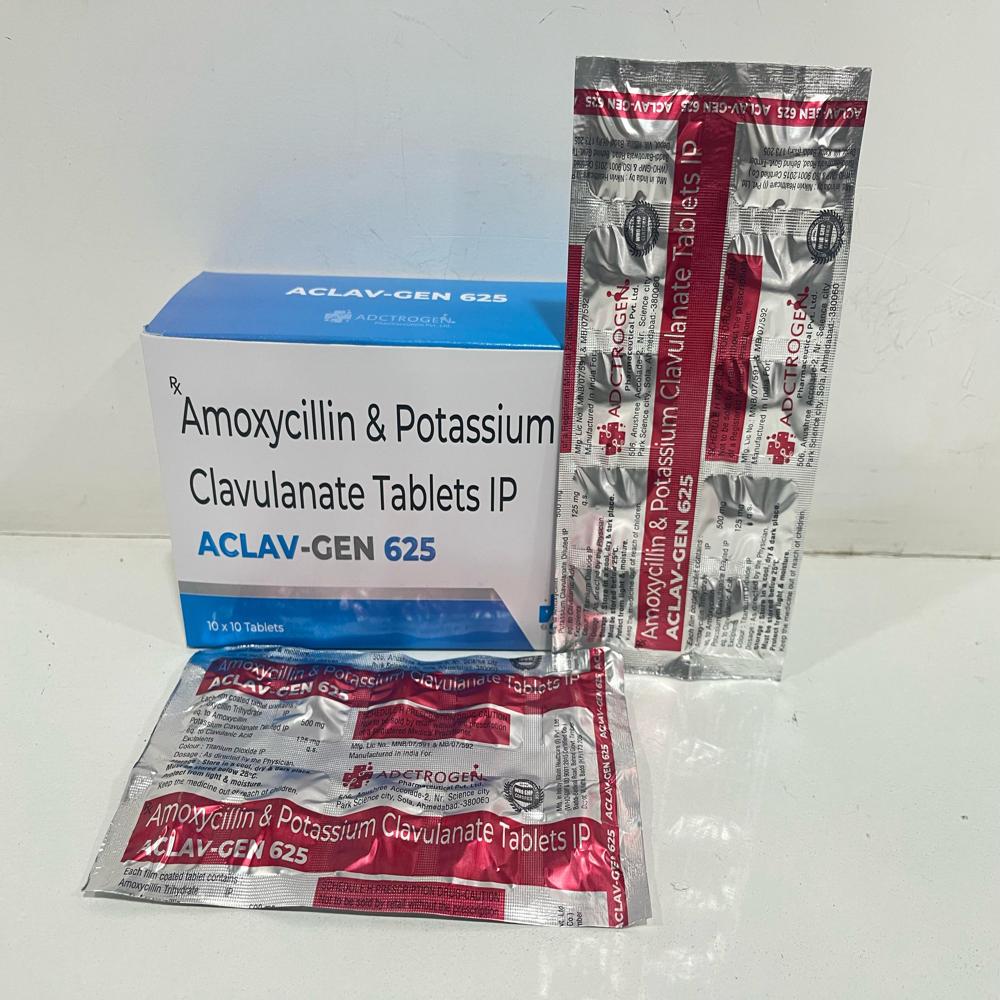 Amoxycillin And Potassium Clavulanate Tablets Ip - 625 Mg, Solid Tablets , Suitable For All Individuals, Dosage As Per Healthcare Professional Guidance, Pack Of 10 X 10 Pieces, Store In Dry Place