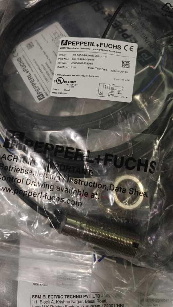 PEPPERL FUCHS PROXIMITY SENSOR, OBD500-18GM60-E5-IR-1C