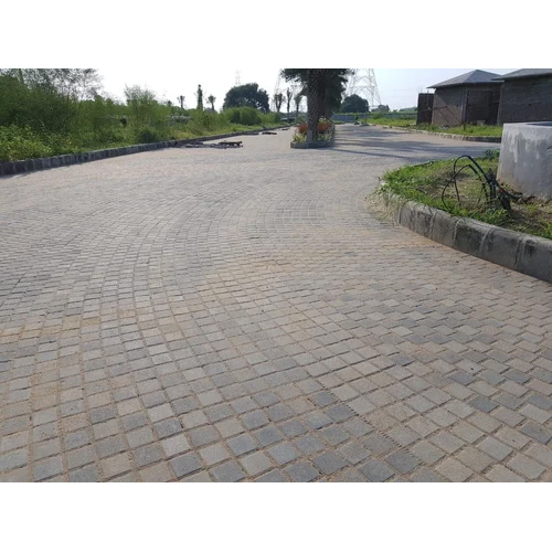 Glossy Grass Paver Block - Color: Gray