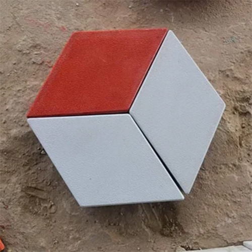 Interlocking Paver Blocks - Color: Red And White