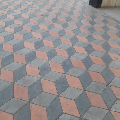 Square Grid Paver Block - Material: Concrete