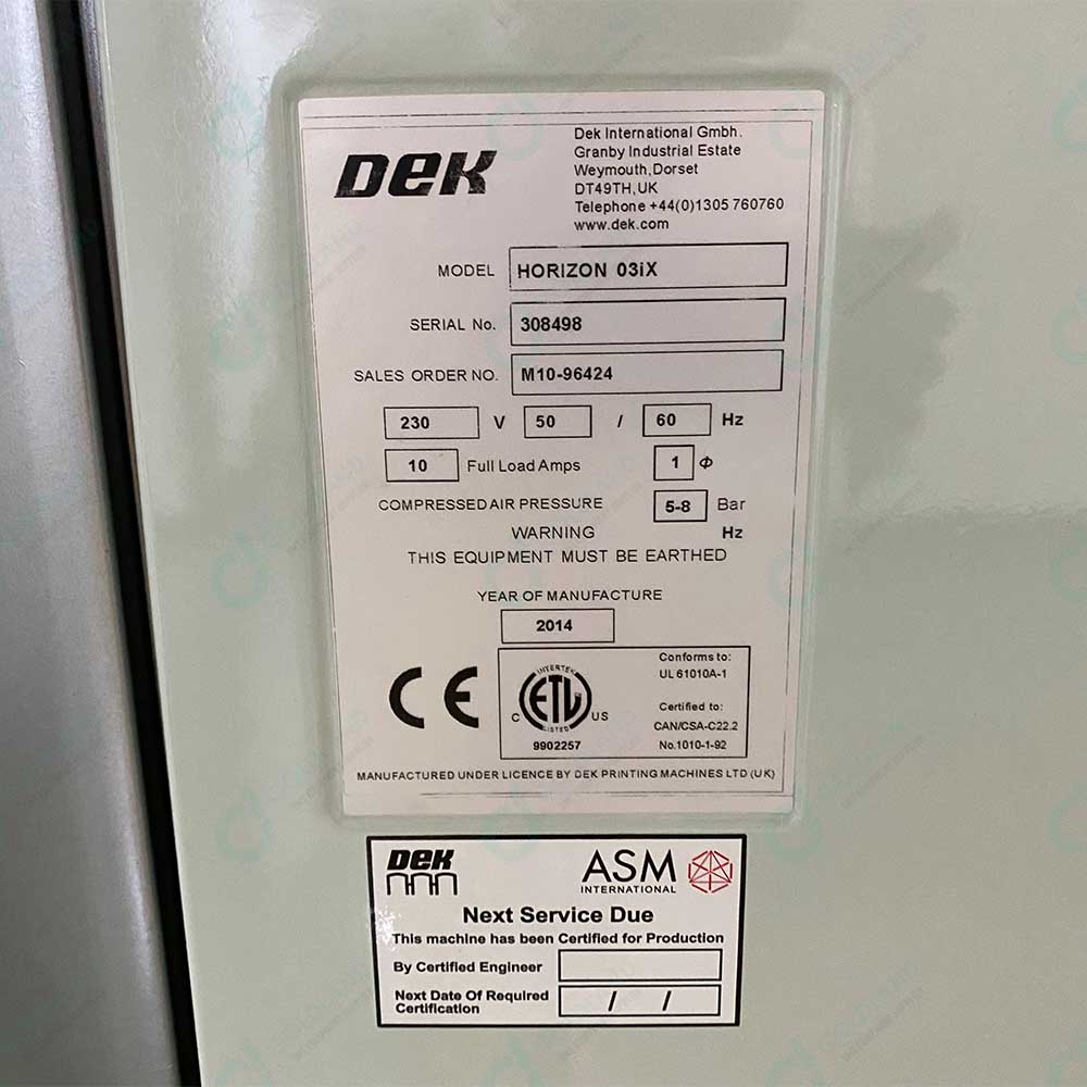 DEK HORIZON 03IX SMT Mounter  High Precision HighSpeed Surface Mount Technology Solution
