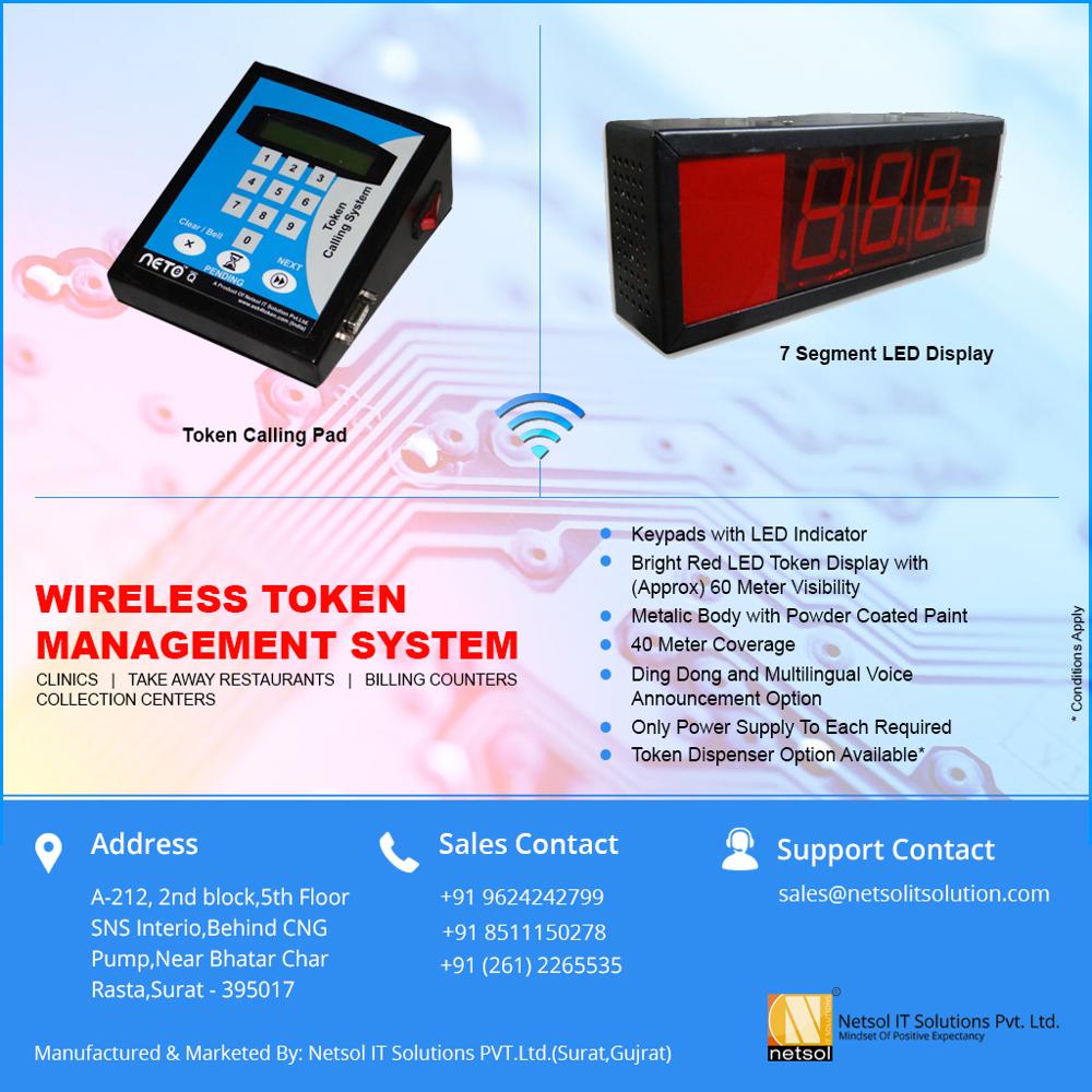 NeteQ Token Display System