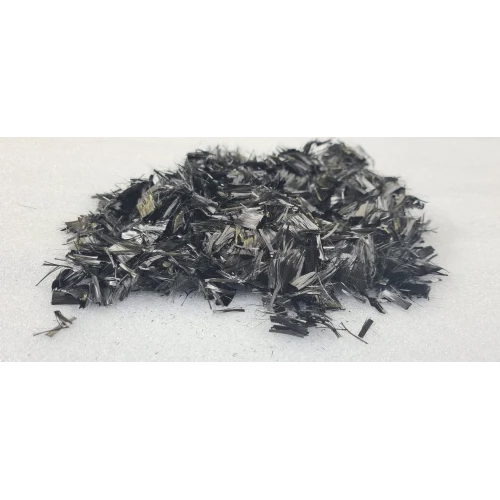 Chopped Carbon Fiber - 6mm Thickness, Black Color Coated, 2-5mm Thick, Lightweight Material for Industrial Applications, Aerospace & Automotive Use