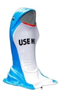 FRP Crow Shape Animal Dustbin