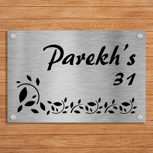 Stainless Steel House Name Plate