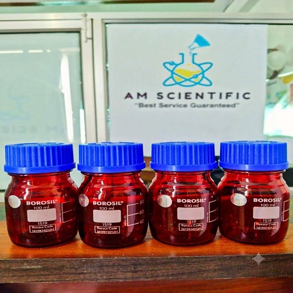 Reagent Bottles Narrow Mouth With Screw Cap 100ml