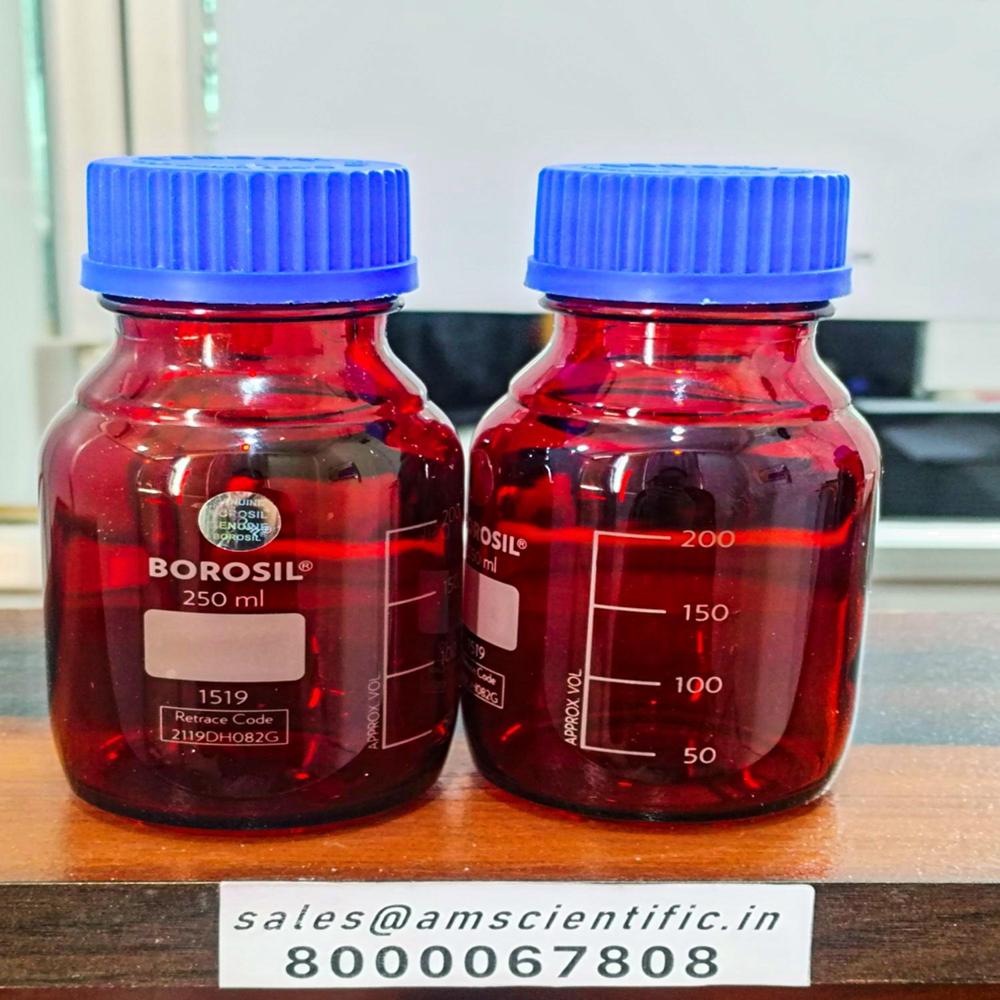 Reagent Bottles Narrow Mouth With Sc - Color: Red