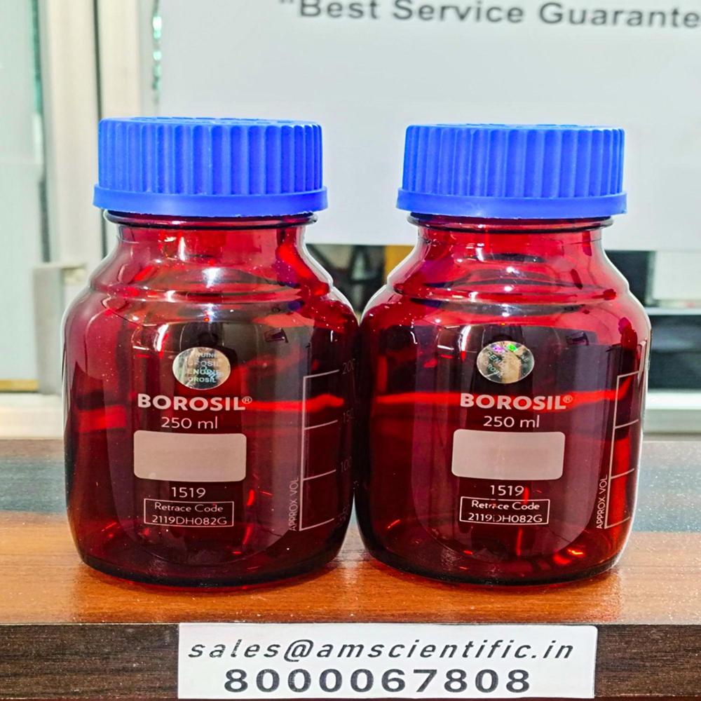 Reagent Bottles Narrow Mouth With Sc - Color: Red