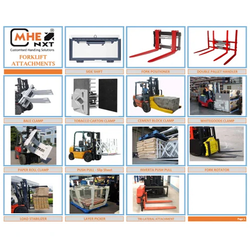 Push Pull Slip Sheet Forklift Attachment - Application: Industrial