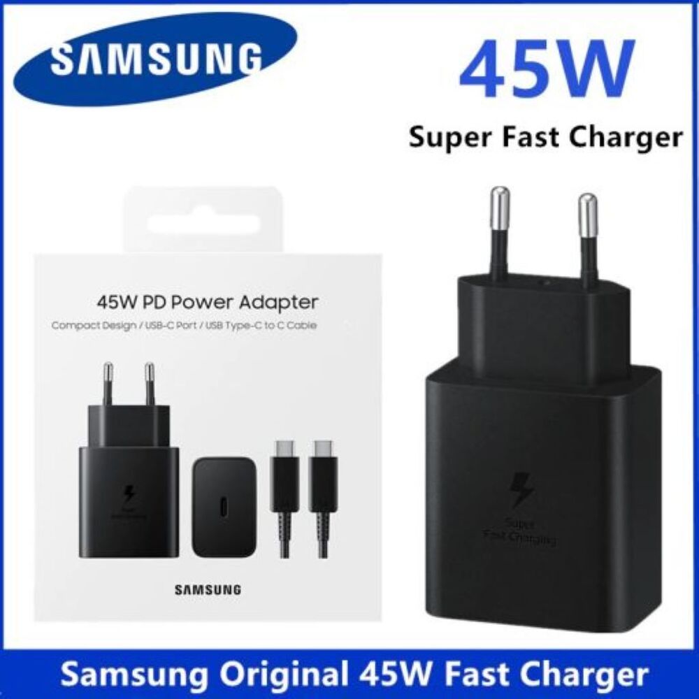 Samsung 45W USB-C Super Fast Charger with Type-C Cable