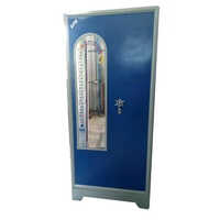 Blue Double Door Almirah - Design: Plain