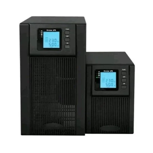 Industrial Online UPS Systems - 2 KVA, 72V Output, Black Color | High Efficiency, Air-Cooled, Overvoltage Protection, 2-Year Warranty