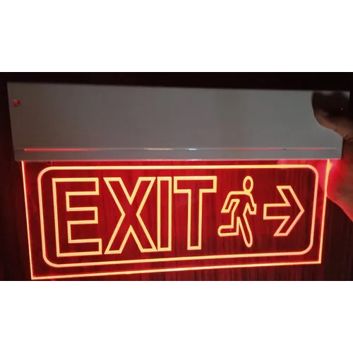 Exit Signage With Battery Backup - Dimension (L*w*h): 305(l)*40(w)*230(h) Mm Millimeter (Mm)