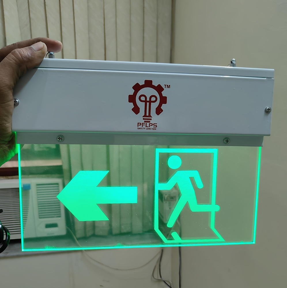 Emergency Egress Route Signage - Body Material: Arcylic