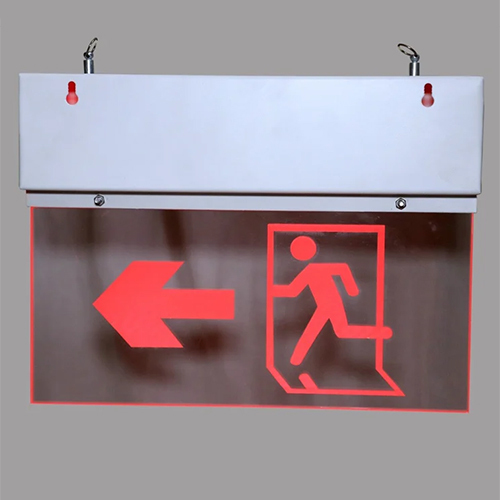 Emergency Egress Route Signage - Body Material: Arcylic