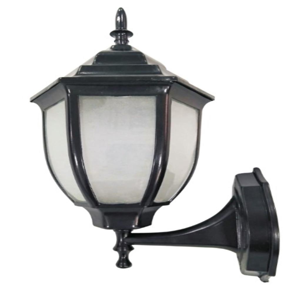 LUKER E27 HOLDER AURA BLACK INDOOR/OUTDOOR WALL LIGHT (LWLA2E27BK)