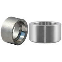 Socket Weld Coupling Half - Stainless Steel,  Round Shape, Polished Surface, Silver Color | Ideal For Welding Pipe Fittings