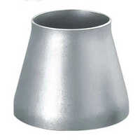 Stainless Steel Reducer Fitting - Round Shape, Polished Surface Treatment | Welding Connection, Silver Color, High-quality Material