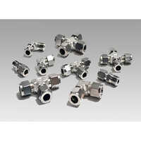 Stainless Steel Tube Fittings - Socket Joint Connection, Polished Surface, Round Shape, Silver Color | Durable, Corrosion-resistant Design For Industrial Applications