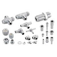 Ermeto Tube Fittings - Stainless Steel, Round Shape, Silver Color | Polished Surface Treatment, Welding Connection Design