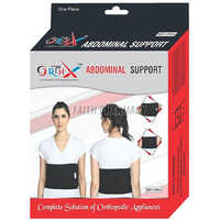Abdominal Support - Neoprene And Nylon Material , Standard Size In Black Color, Foldable And Portable Design