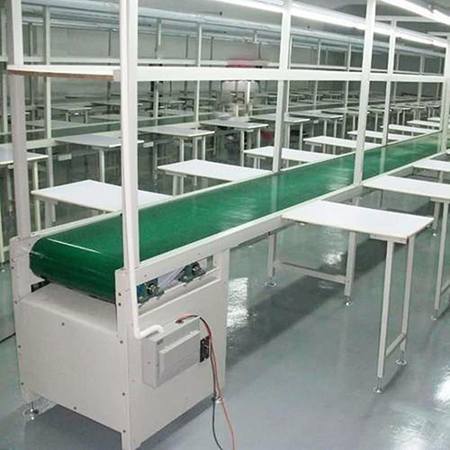 Belt Conveyor Assambly Line - Color: White Paint Coated