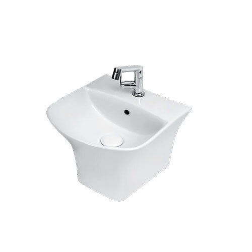 Integrated Wall Hung Basin By Flowgard - Color: White