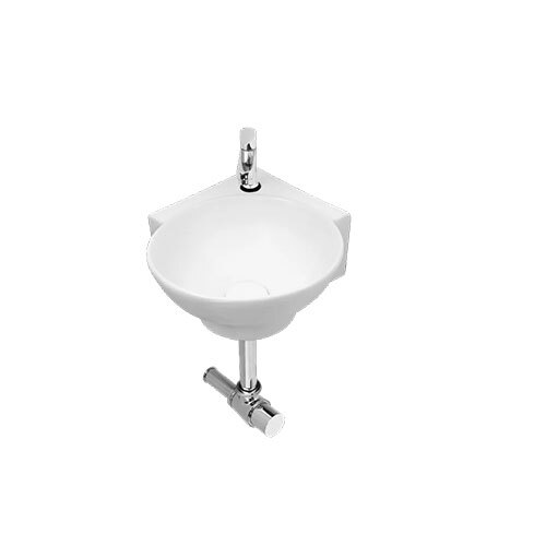 Integrated Wall Hung Basin By Flowgard - Color: White