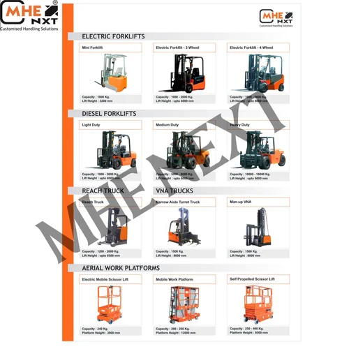 8T Electric Forklift - Color: Black