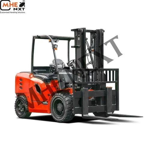 8t Electric Forklift - Color: Black
