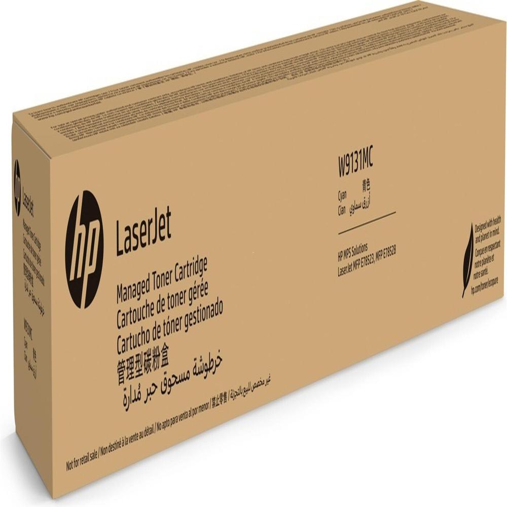 HP W9131MC LaserJet Cyan Managed Toner Cartridge