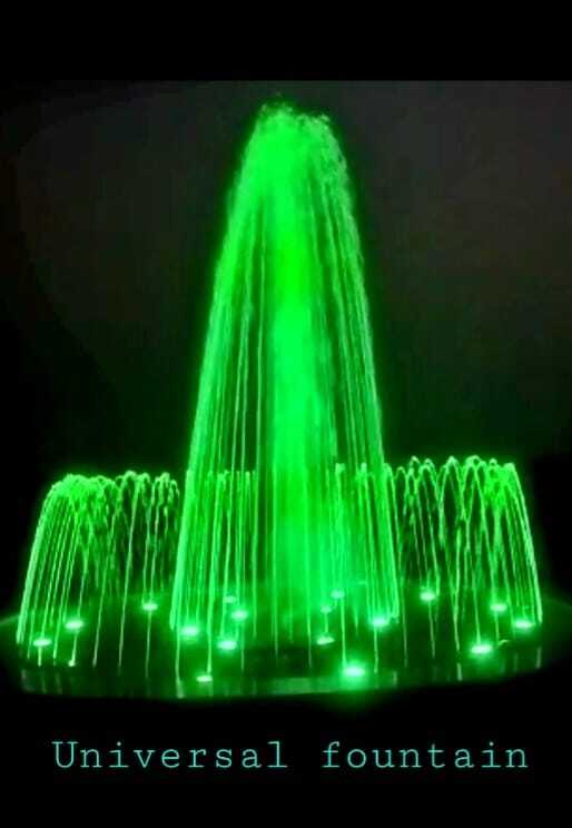 Double Dome Fountain - Color: Rgb / Warm White