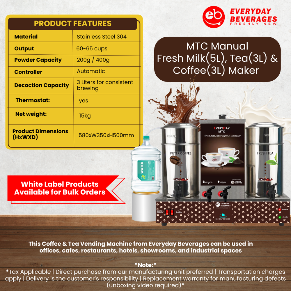 Mtc Manual Coffee And Tea Maker - Automatic Grade: Automatic