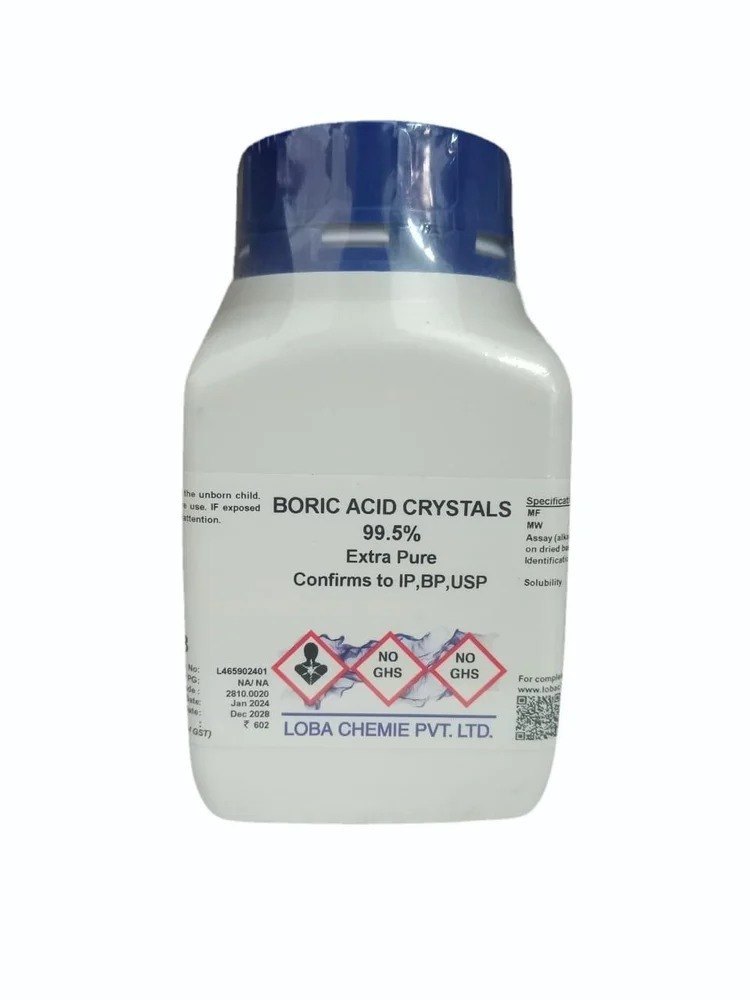 Boric Acid Crystals 500 Gm - Cas No: 10043-35-3