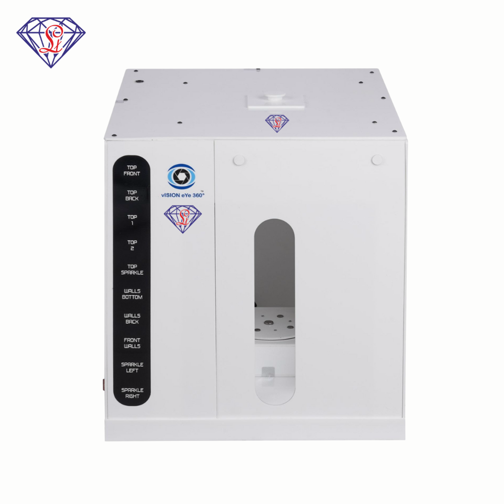 Vision Eye 360 Jewellery Photography Led Light Box With Turntable (ver 9.0 / Ver 7.0) - Color: White