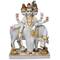 White Marble Dattatreya Statue - Feature: Durable