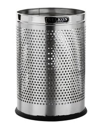 Open Steel Dustbin Perforated 18L