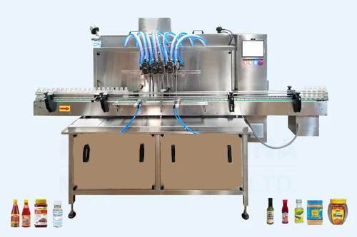 Six Head automatic servo  based hand sanitizer liquid filling machine