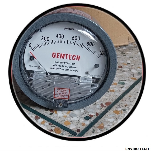 Gemtech Differential Pressure Gauge In Neemkathana Ii Industrial Area Rajasthan India - Accuracy: A 2% (-Ha Model A 1) Of Fs (A 3% (-Ha A 1.5%) On -0