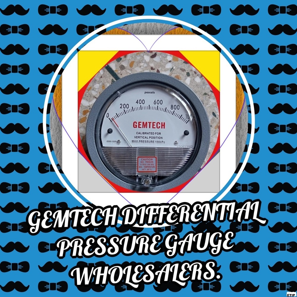 Gemtech Differential Pressure Gauge In Neem Ka Thana Industrial Area Rajasthan - Accuracy: A 2% (-Ha Model A 1) Of Fs (A 3% (-Ha A 1.5%) On -0