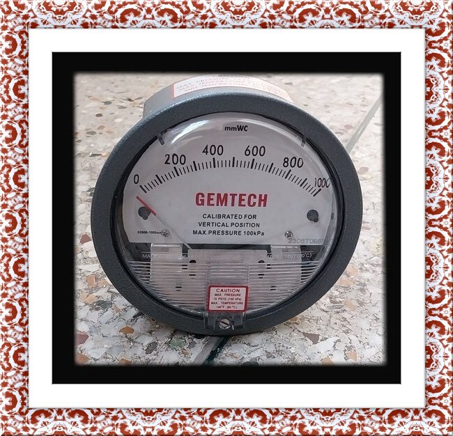 Wholesaler India Gemtech Differential Pressure Gauge In Makarpura Vadodara Gujarat - Accuracy: A 2% (-Ha Model A 1) Of Fs (A 3% (-Ha A 1.5%) On -0