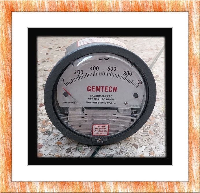 Wholesaler India Gemtech Differential Pressure Gauge In Makarpura Vadodara Gujarat - Accuracy: A 2% (-Ha Model A 1) Of Fs (A 3% (-Ha A 1.5%) On -0