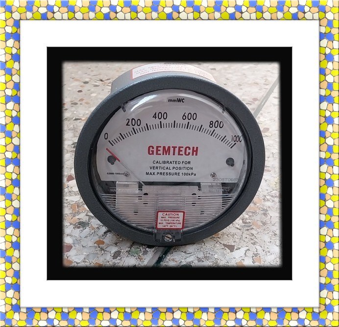 Wholesaler India Gemtech Differential Pressure Gauge In Makarpura Vadodara Gujarat - Accuracy: A 2% (-Ha Model A 1) Of Fs (A 3% (-Ha A 1.5%) On -0