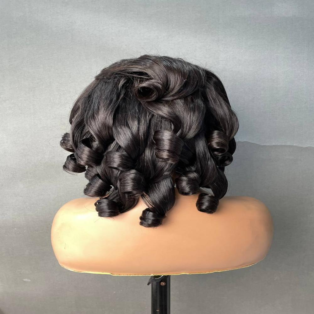 Bouncy Curl Super Double Drawn Human Hair Wig Vietnam Human Hair Wholesale Price